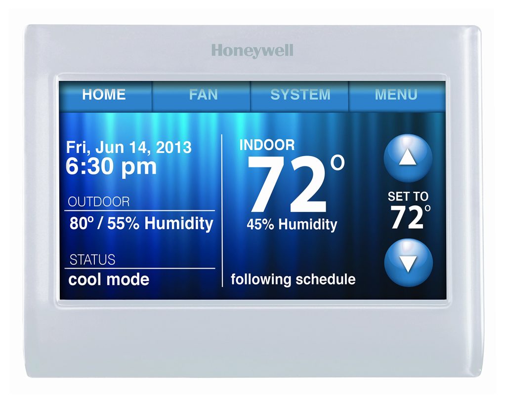 A Wireless Thermostat shows temperature Rating