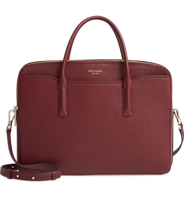 A brown color Kate Spade Laptop Bag